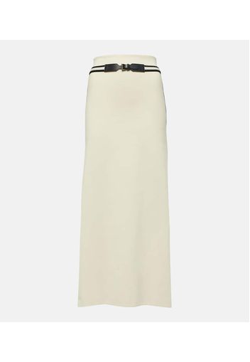 Ora cotton-blend maxi skirt