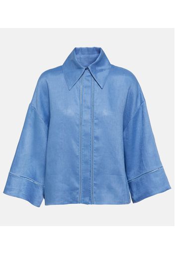 Robinia oversized linen canvas shirt