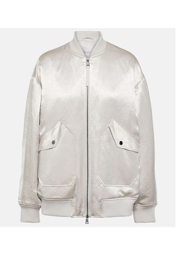 Leisure Imelde satin bomber jacket