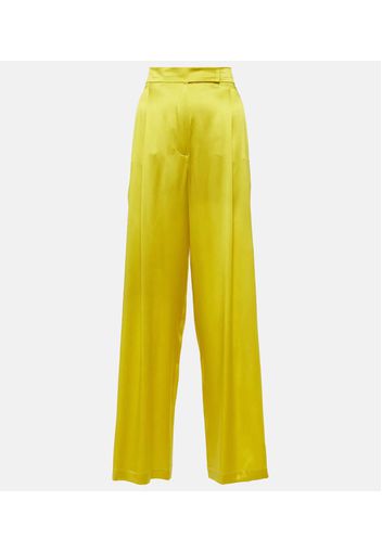 Elegante Fiesta silk wide-leg pants