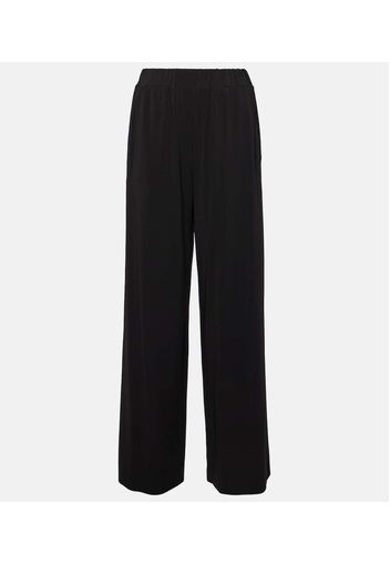 Ring crÃªpe jersey wide-leg pants