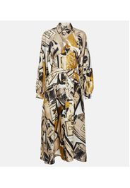 Rimmel printed silk shirt dress