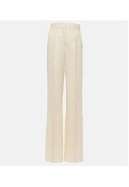 Hangar linen twill wide-leg pants