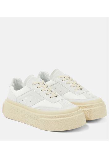 Suede platform sneakers