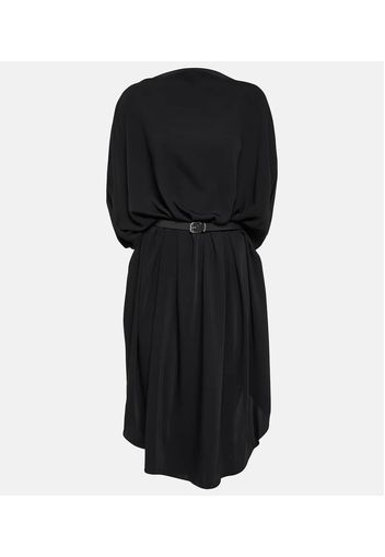 Belted midi dress