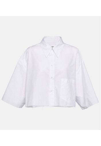 Cotton cropped shirt