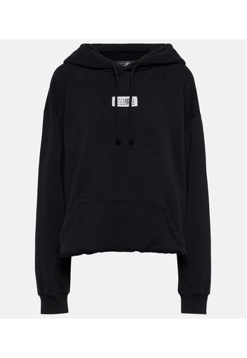 Logo cotton jersey hoodie