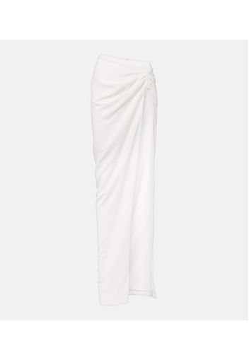 MÃ´not Asymmetric crÃªpe maxi skirt