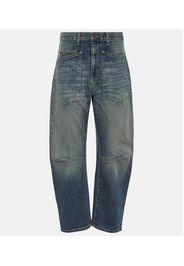 Shon high-rise wide-leg jeans