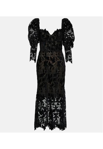 Guipure lace maxi dress