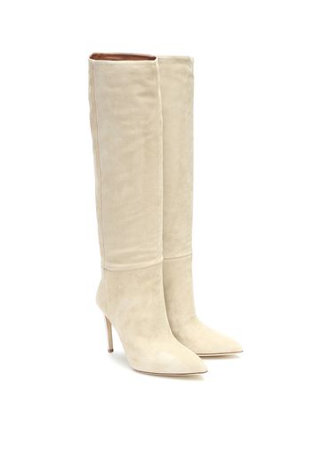 Suede knee-high boots