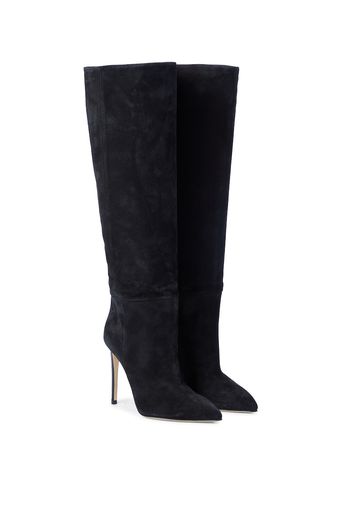 Suede knee-high boots