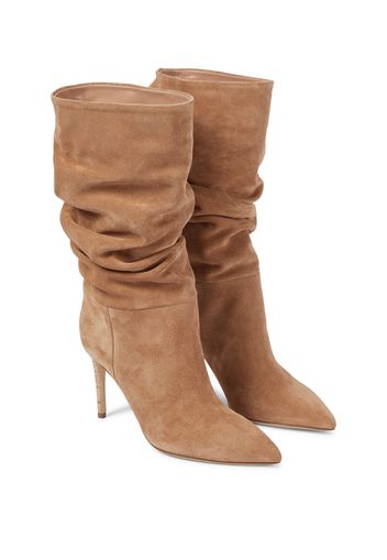 Slouchy suede boots