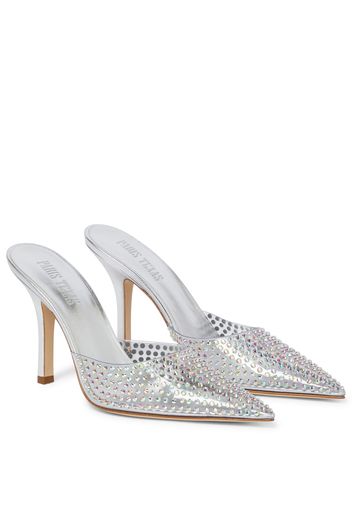 Hollywood embellished PVC mules