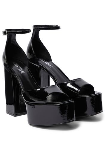 Tatiana patent leather platform sandals