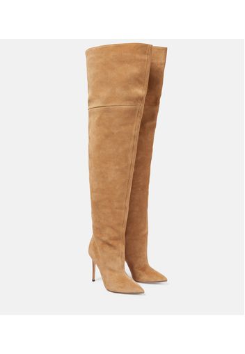 Suede over-the-knee boots