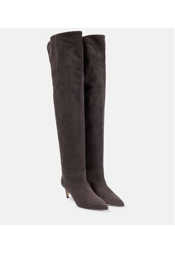 Suede over-the-knee boots