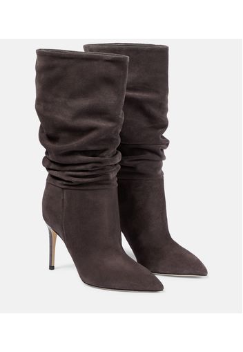 Slouchy suede boots