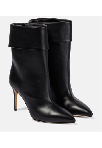 Leather ankle boots