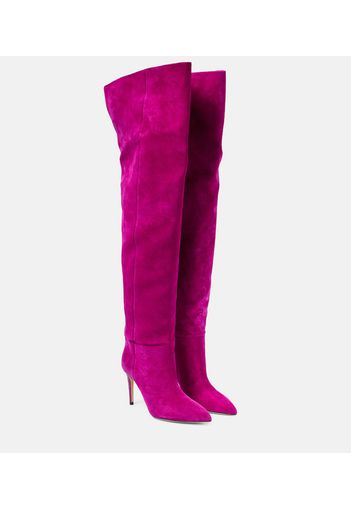 Suede over-the-knee boots