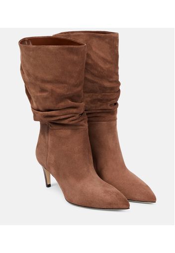 Slouchy suede boots