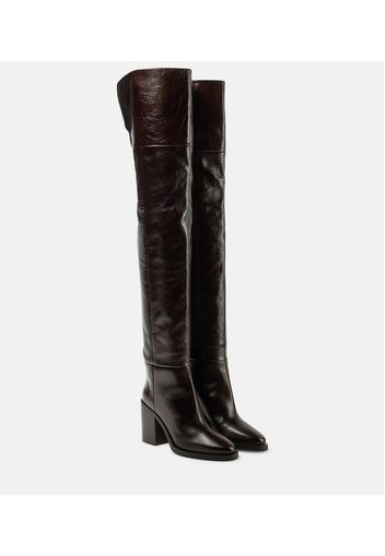 Ophelia leather over-the-knee boots