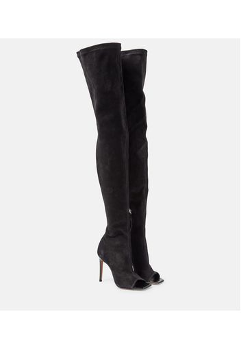 Amanda 105 suede over-the-knee boots