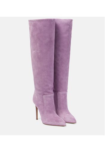 105 suede knee-high boots