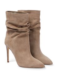 Slouchy suede ankle boots