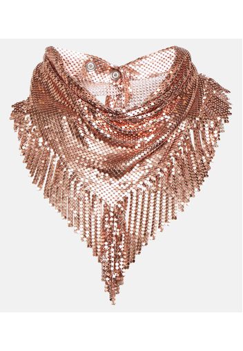 Pixel fringed scarf