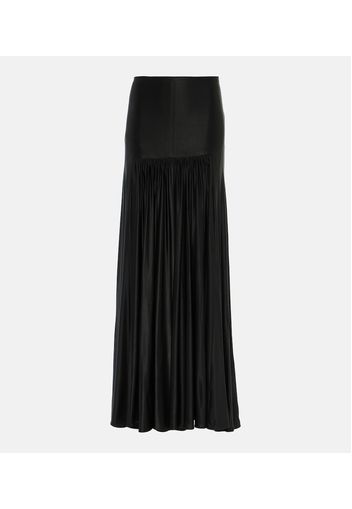 Ruched maxi skirt