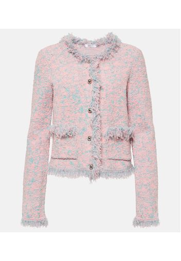 Fringed lamÃ© tweed jacket