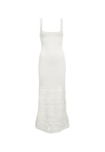 Romina crochet-trimmed midi dress