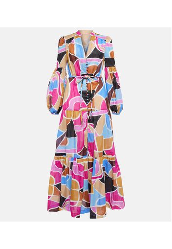 Le Reve printed cotton maxi dress