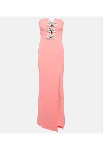 Brittany Bow embellished crÃªpe gown