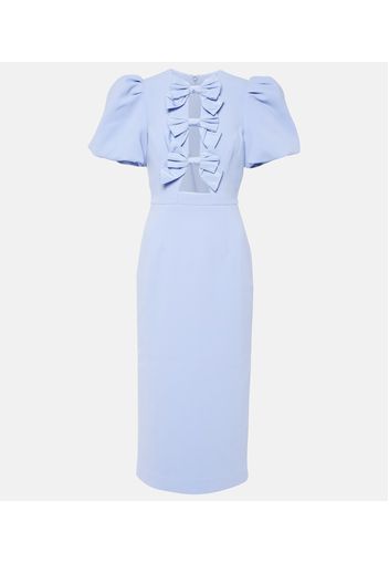 Bridal Annabelle bow-detail midi dress