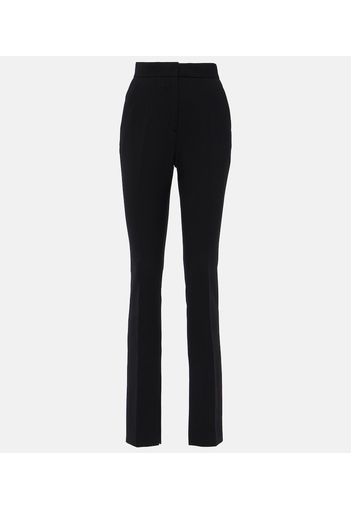 Evie high-rise split-hem pants