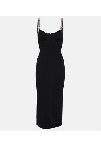 Adele crystal-embellished midi dress