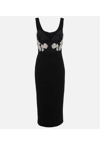 Juliana crystal-embellished midi dress