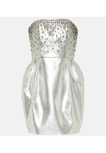 Regina crystal-embellished minidress