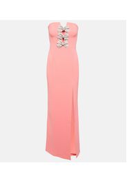 Brittany Bow embellished crÃªpe gown