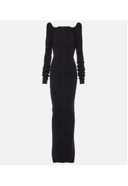 Cashmere and wool gown