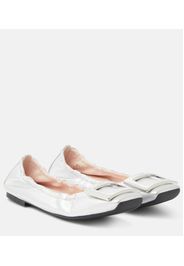 Viv' Pockette metallic leather ballet flats