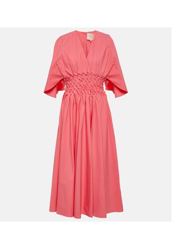 Esti cotton poplin midi dress