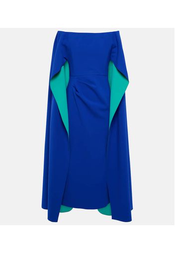 Guiomar cape-detail gown