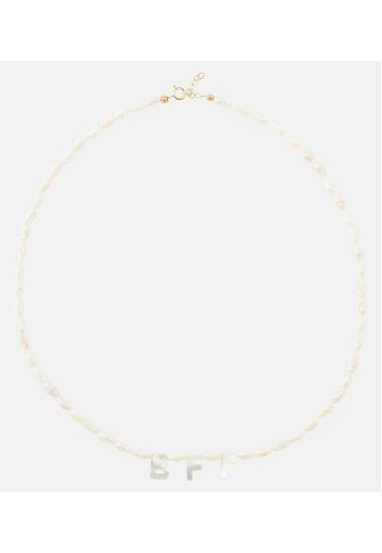 BFF 9kt gold necklace with mother of pearl