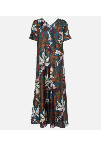 Paolo floral silk midi dress