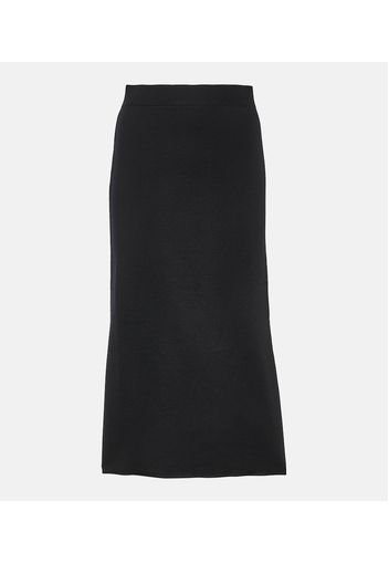 Enza virgin wool midi skirt