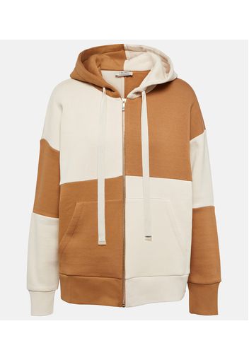 Innocuo cotton-blend zipped hoodie