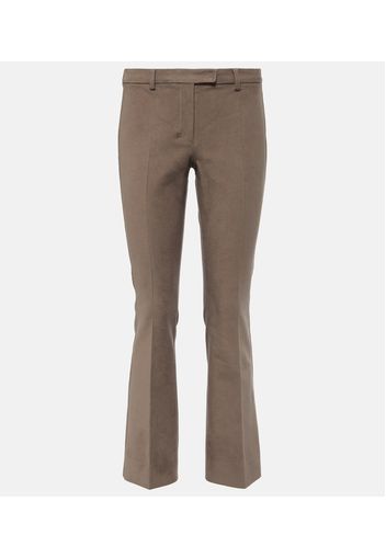 Orvieto cotton-blend jersey straight pants